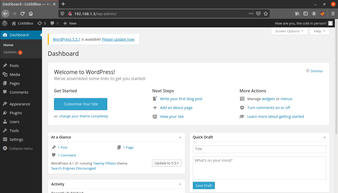 Определить wordpress